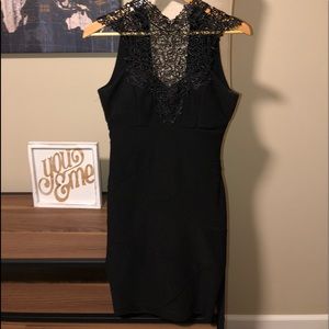 Honey and Rosie black lace dress
